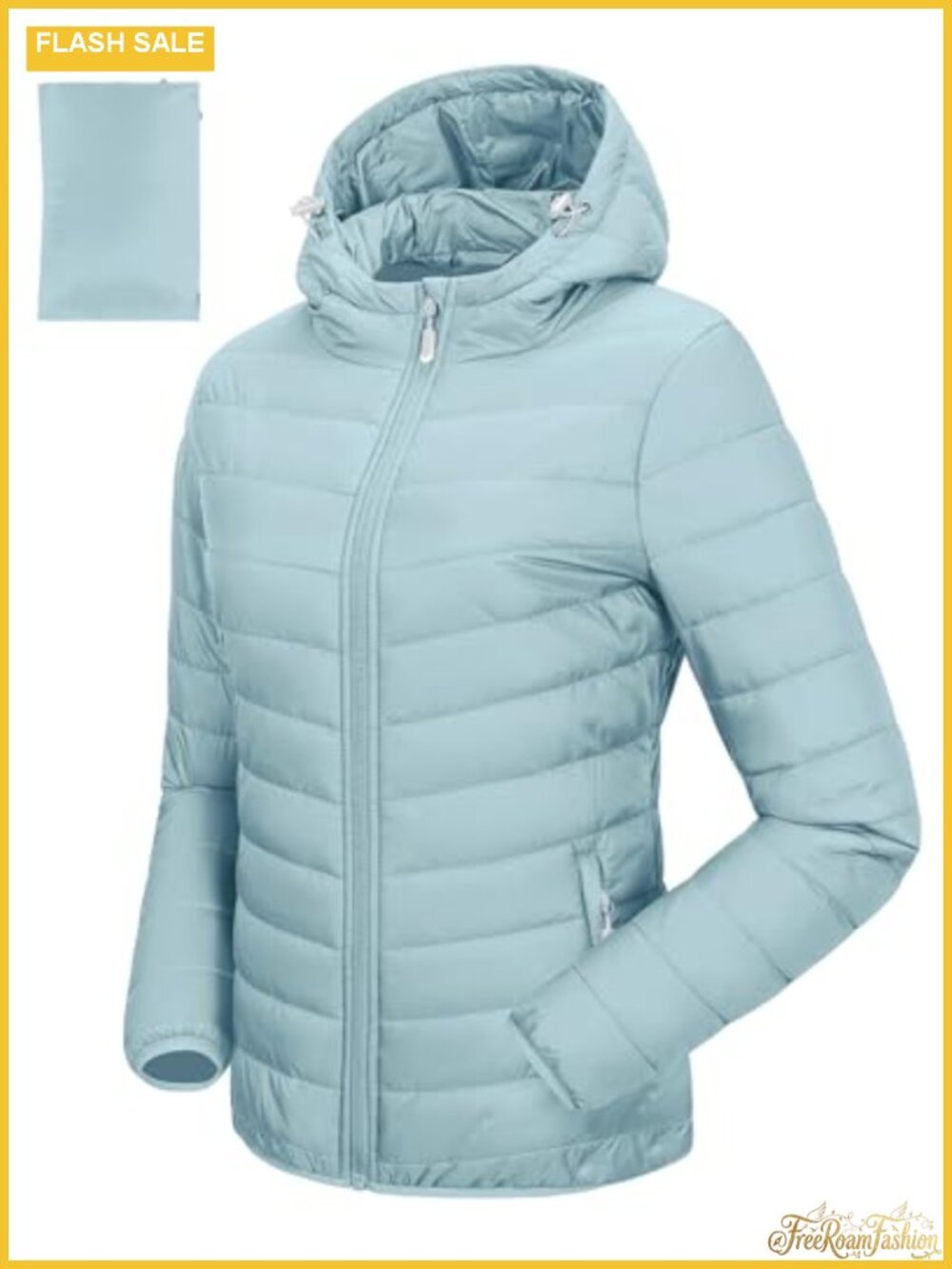 Women's Hooded Packable Puffer Jacket Lightweight Warm Winter Coat